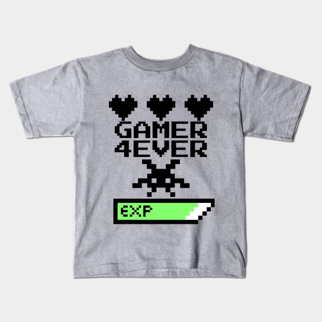 Game 4 Ever Kids T-Shirt by playerpup